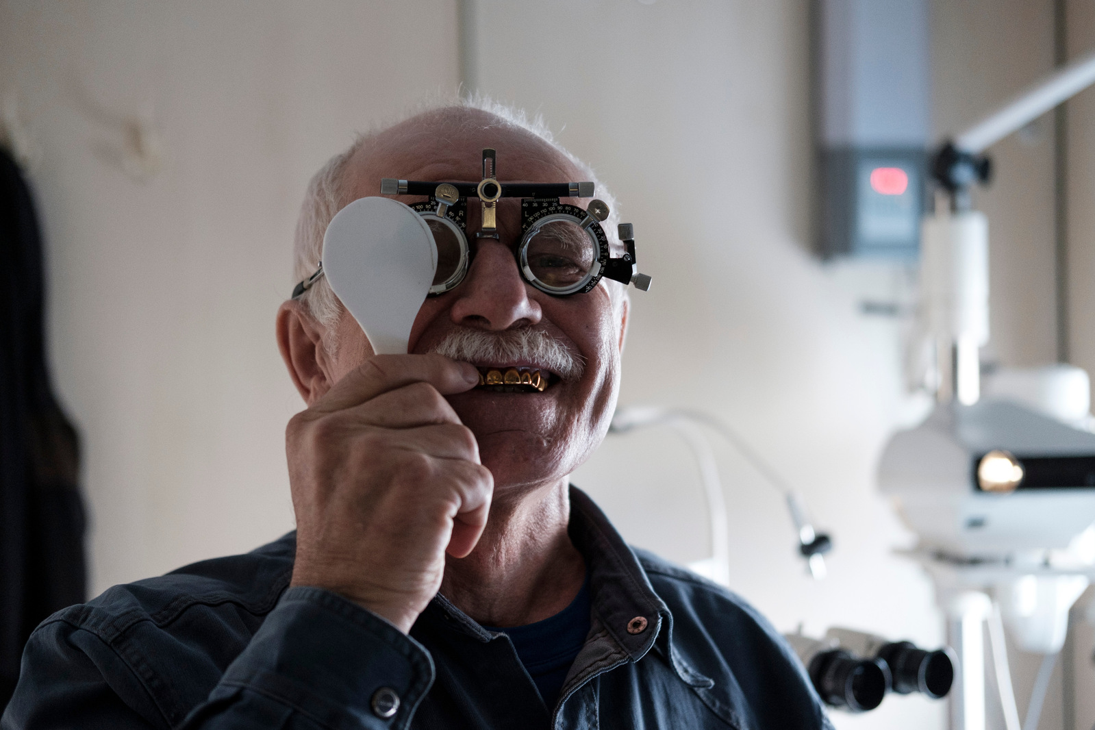 Vision check in train-hospital, Krasnoyarsk region